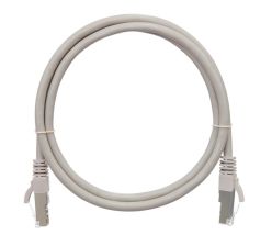 Шнур комм. Nikomax, кат. 6, экр., S/FTP, RJ45/8P8C, 250 МГц, LSZH, AWG26, 7.5м, серый, класс Е
