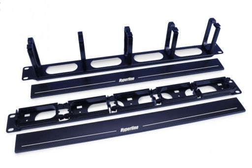 Организатор коммутационных шнуров Hyperline CM-1U-5R-PL-COV