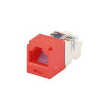 Модуль универсальный Panduit, mini-com, 1хRJ45(8P8C), CGJT, кат. 6, 250 Мгц, неэкр., 1 шт, цвет: красный