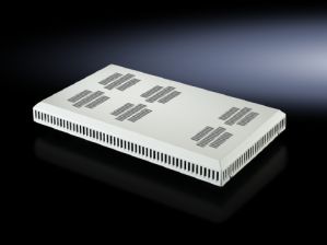 Вентиляторный модуль Rittal, 250V, 59х340х550 мм (ВхШхГ), вентиляторов: 2, поток: 90 м3/ч, для шкафов RITTAL, цвет: серый