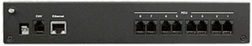 Контроллер Eurolan, RJ11 х8, шнур 2,5м, 44х253х65 мм(ВхШхГ), 32А, 3ф, вход Schuko, чёрный, порт (1) RJ45 для Ethernet