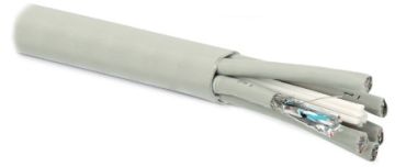 (Архив)Кабель многопарный Hyperline, S/FTP, 24 пар., кат. 7, Ø 23,6мм, LSZH, внутри зданий, цвет: чёрный