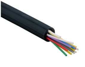 Кабель ВО Hyperline Tight Buffer,  24хОВ, SMF-28 9/125, LSZH, Ø 10,5мм, универсальный, диэлектрический, цвет: чёрный