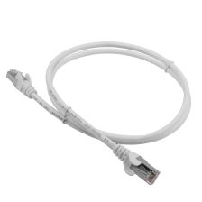Шнур комм. Lanmaster, кат. 6, экр., FTP, RJ45/RJ45, LSZH, AWG26, 3м, белый