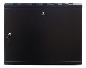 Шкаф телекоммуникационный настенный BNH WMC, 19", 15U, 768х600х450 мм (ВхШхГ), дверь: металл, разборный, цвет: чёрный