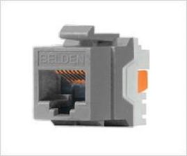 Модуль универсальный Belden, keystone, 1хRJ45, IDC 110, кат. 5е, неэкр., цвет: серый