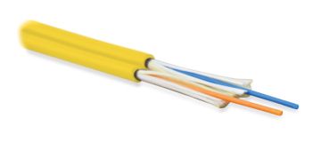 (Архив)Кабель ВО Hyperline Zip-cord, 2хОВ, , LSZH, Ø 3мм, цвет: жёлтый, duplex