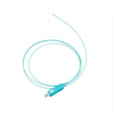 (Архив)Пигтейл Nexans LANmark-OF, LC (MM), OM4 50/125, Tight Buffer, LSZH, 1х1м, синий хвостовик, цвет: аквамарин