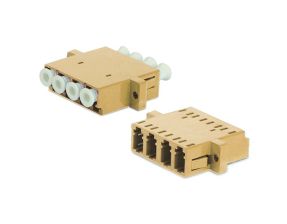 Проходной адаптер оптический Hyperline FA, LC-LC/PC (MM), Quatro