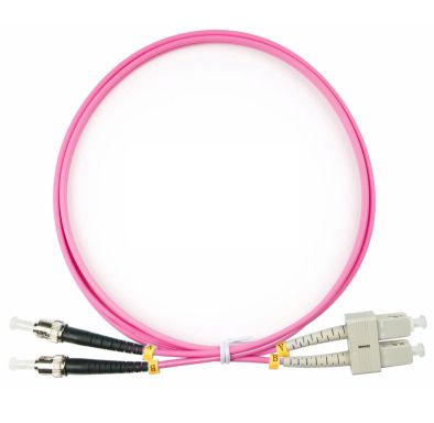 Коммутационный шнур оптический Cabeus FOP-50-OM4-SC-ST-1,5m