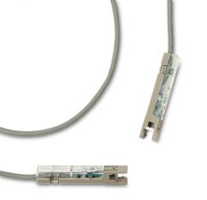 Шнур комм. телефонный Panduit PAN-PUNCH, 110/110, кат. 5, пар: 2, PVC, 0.91м, серый