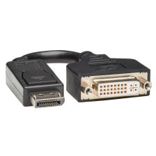 (Архив)Шнур ввода/вывода Tripp Lite, портов: 2, DisplayPort, 0.15 м, DVI-I (M / F), (P134-000)