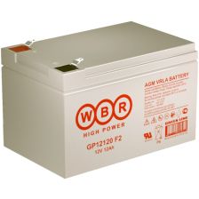 Аккумулятор для ИБП WBR GP, 98х98х151 мм (ВхШхГ),  необслуживаемый свинцово-кислотный,  12V/12 Ач, (GP12120 WBR)