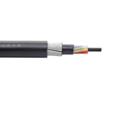 Кабель волоконно-оптический Eurolan L04-FG Loose Tube, 4хОВ,OM2 50/125 , LSZH нг(A)-HF, Ø 12,4мм, универсальный, стеклопластиковые стержни, 7 кН, чёрн