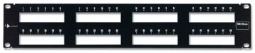 Комм. патч-панель Siemon MAX, 19", 2HU, портов: 48 х keystone, кат. 5-7A, универсальная, экр., цвет: чёрный, (MX-PNL-48)