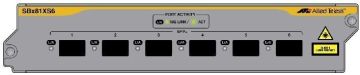 (Архив)Карта Allied Telesis, Switchblade, портов: 6, 10GE SFP+, (AT-SBx81XS6)