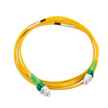 (Архив)Комм. шнур оптический Nexans LANmark-OF Slimflex, Duplex LC/LC (APC/APC), , LSZH, 2м, Ø 2мм, белый хвостовик, цвет: жёлтый