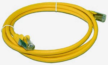 Шнур комм. Lanmaster, кат. 5е, экр., FTP, RJ45/RJ45, LSZH, 2м, жёлтый