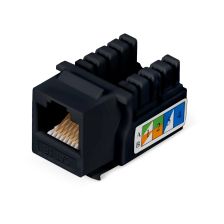 Модуль универсальный Cabeus, keystone, 1хRJ45(8P8C), Toolless, кат. 5е, неэкр., цвет: чёрный