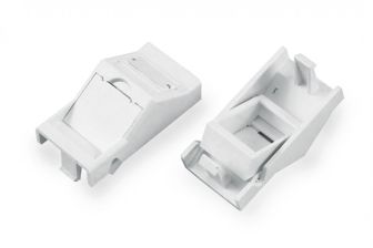 (Архив)Вставка в розеточную панель Hyperline , Keystone Jack х 1, 22,5х45 мм (ВхШ), угловая, mosaic, цвет: белый (SIP2A-1N-M45-22.5)