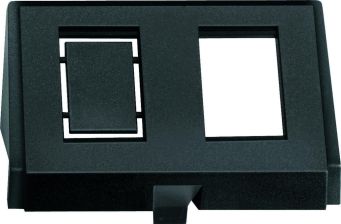 Вставка Merten Antique/Artec, 2, плоская, внутренняя, цвет: чёрный (MTN464398)