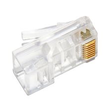 Разъём Cabeus, RJ45, кат. 5е, неэкр., для одножильного и многожильного кабеля, цвет: прозрачный