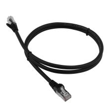 Шнур комм. Lanmaster, кат. 6A, экр., FTP, RJ45/RJ45, LSZH, AWG26, 0.5м, чёрный