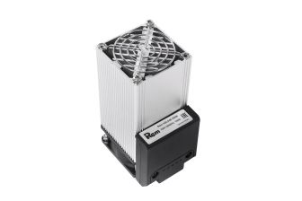 Нагреватель Rem, 182х85х85 мм (ВхШхГ), 100Вт, на DIN-рейку, для шкафов, 220V, серый, с вентилятором