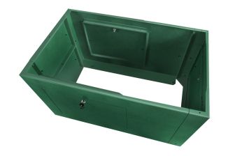 Цоколь (к шкафу) ЦМО, 300х1000х600 мм (ВхШхГ), для серии ШТВ-2, зелёный мох, оцинкованный