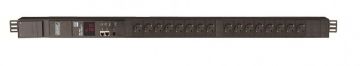 (Архив)Блок силовых розеток Hyperline, Shuko х 16, вход IEC 309 32A 2P+E, шнур 3 м, 1078х44,4х66,6 мм (ВхШхГ), 32А, 19", чёрный, (тип А)