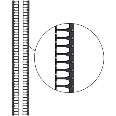 Организатор коммутационных шнуров Lanmaster LAN-DC-CB-48Ux8-PF/S