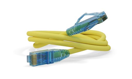 Шнур коммутационный Hyperline PC-LPM-UTP-RJ45-RJ45-C6-0.5M-LSZH-YL