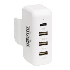 (Архив)Розетка информационная Tripp Lite, 4x USB (Type A, C), внешняя, цвет: белый, (U280-A04-A3C1)