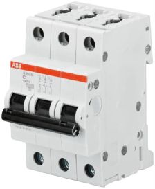 Автоматический выключатель ABB S200M, 3 модуль, C класс, 3P, 16А, 10кА, (2CDS273001R0164)