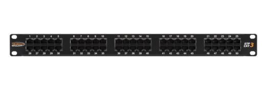 Коммутационная патч-панель телефонная Nikomax NMC-RP50UC3-1U-BK