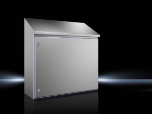 (Архив)Шкаф электротехнический настенный Rittal HD, IP66, 821х810х300 мм (ВхШхГ), монтажая панель: 570х749 мм, дверь: металл, металл, цвет: серый