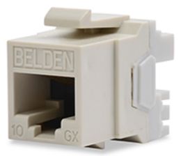 Модуль универсальный Belden, keystone, 1хRJ45, IDC 110, кат. 6A, неэкр., цвет: серый