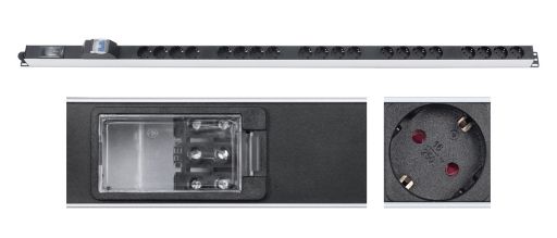 Блок распределения питания Cabeus PDU-16-20S-B-T