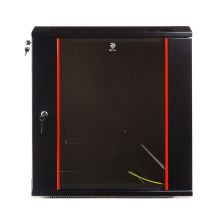 Шкаф телекоммуникационный настенный BNH WMC, 19", 22U, 1081х600х600 мм (ВхШхГ), дверь: стекло, разборный, цвет: чёрный
