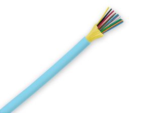 (Архив)Кабель ВО Teldor Tight Buffer, 24хОВ, OM3 50/125, FR-PVC, Ø 10,8мм, цвет: голубой