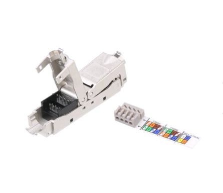 Проходной адаптер (coupler) Hyperline CA3-IDC-C6A-SH-F-SL