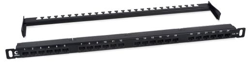 Коммутационная патч-панель Cabeus PLHD-24-Cat.6a-Dual-180-0,5U