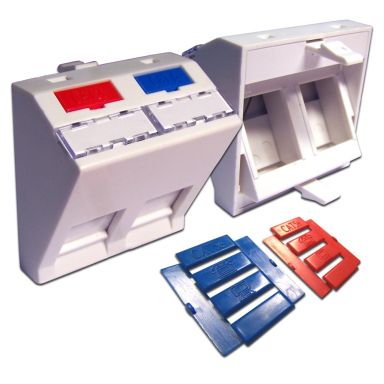Вставка в розеточную панель Lanmaster LAN-SIP-24A-WH