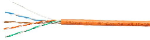 Кабель витая пара Cabeus UTP-4P-Cat.5e-SOLID-OR