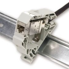 (Архив)Модуль snapin Nexans LANmark Industry, для монтажа на din-рейку, 1хRJ45, Universal Comfort Tool, кат. 7A, экр., 12 шт, цвет: серый