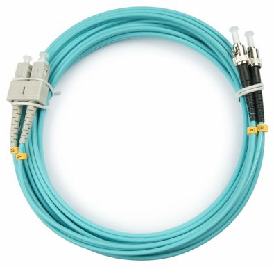 Коммутационный шнур оптический Hyperline FC-D2-503-SC/PR-ST/PR-H-20M-LSZH-AQ