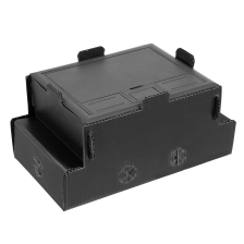 Коробка Datarex PRO, для лючков, 100 мм, под стяжку, 8 модулей, чёрный