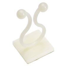 Зажим Cabeus, Ø 16мм, нейлон, 20х20 мм (ДхШ), 100 шт, цвет: белый