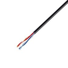 Кабель витая пара Rexant, PE, U/UTP, кат. 5е, проводник Ø 0,5мм, 305м, бухта, тип прокладки: внешний, цвет: чёрный, проводник из высокоочищенной бески