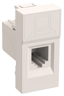 Розетка компьютерная IEK, 1x RJ45(8P8C), кат. 5е, неэкр., 45х22,5 мм (ВхШ), цвет: белый, (CKK-40D-RI1-K01)